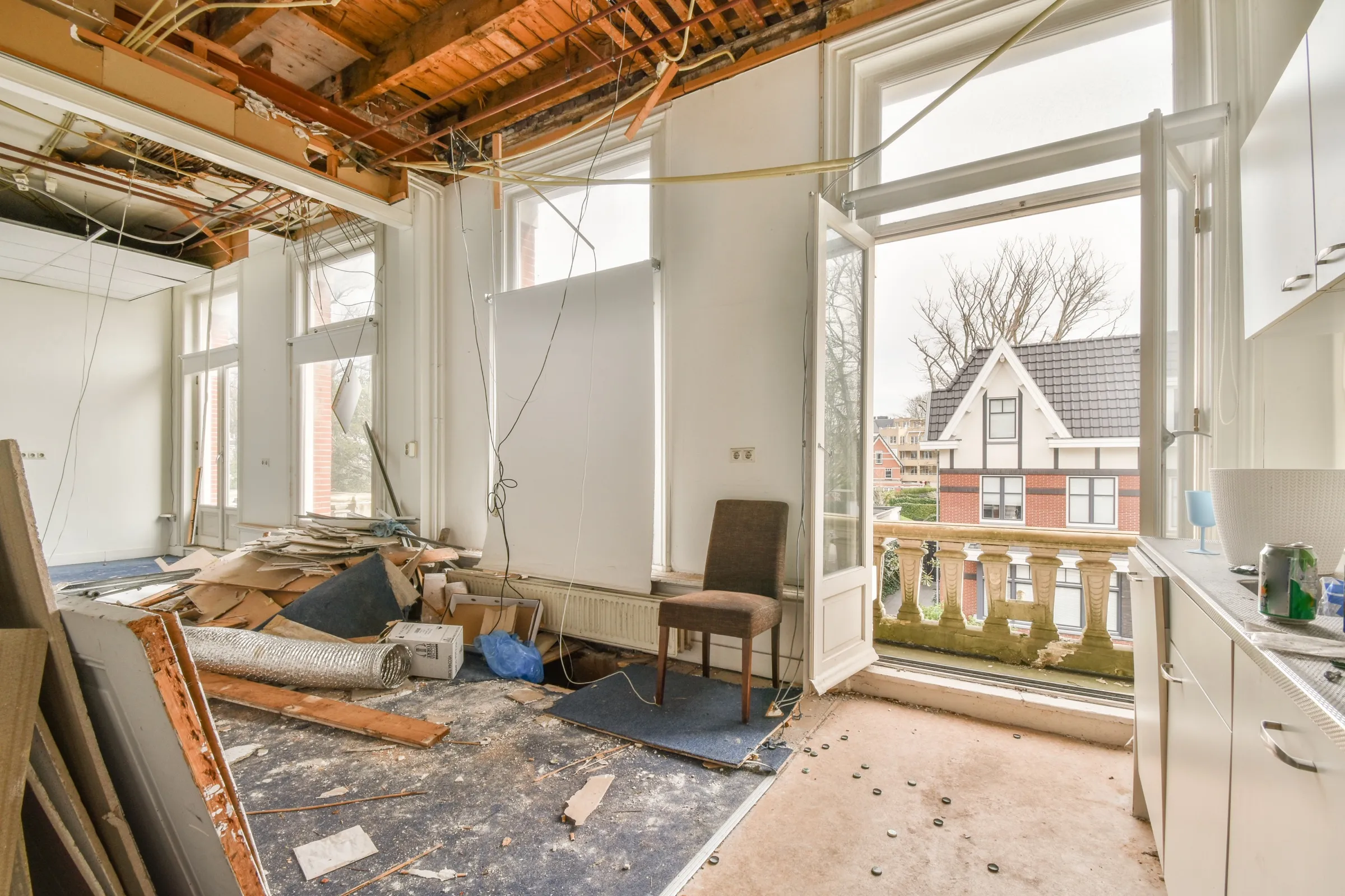 Rum under indvendig renovering